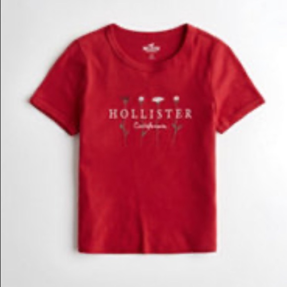 NWOT hollister flower tee